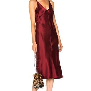 Helmut Lang Ruby Silk Dress
